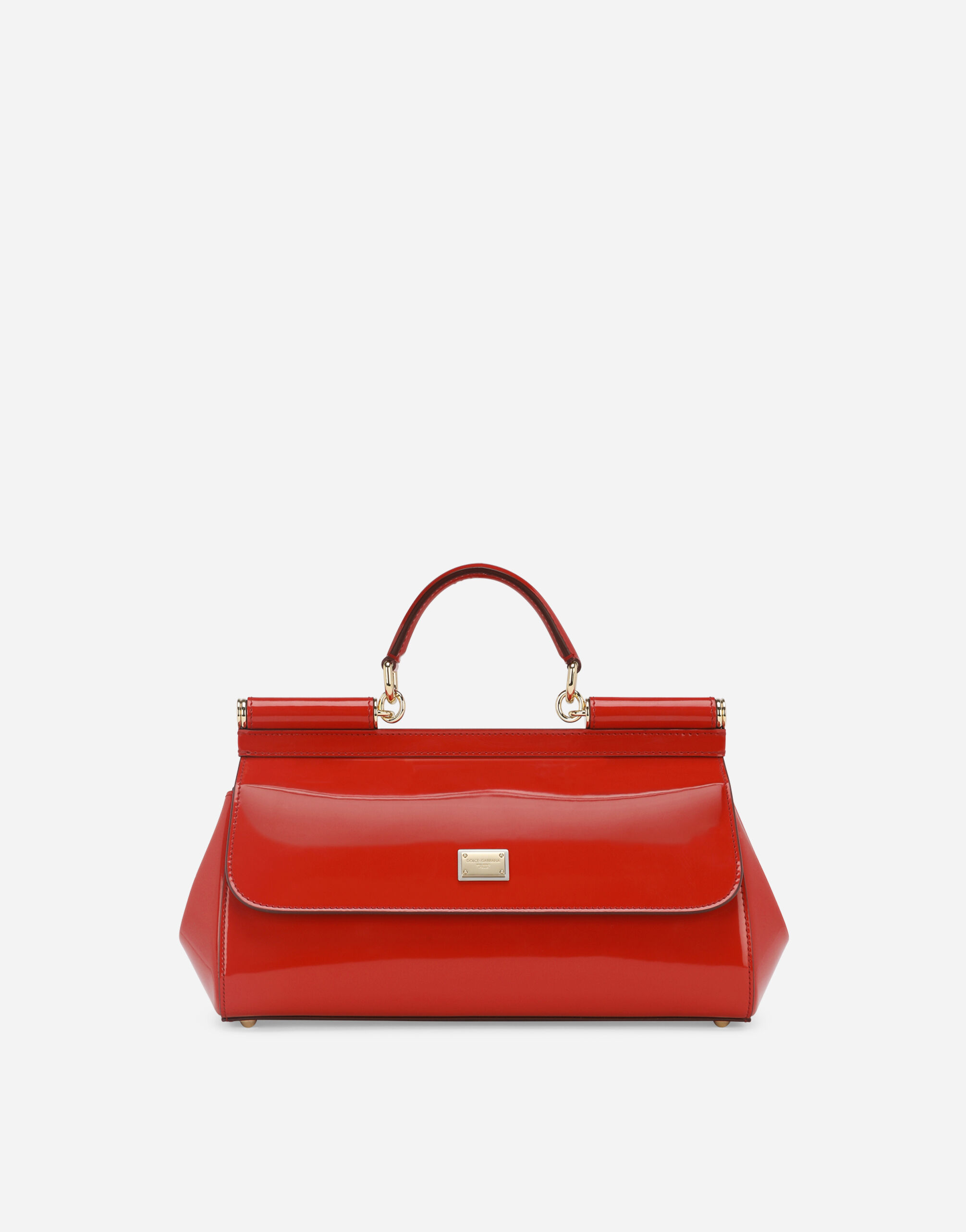 Elongated Sicily handbag in Red for Women Dolce Gabbana