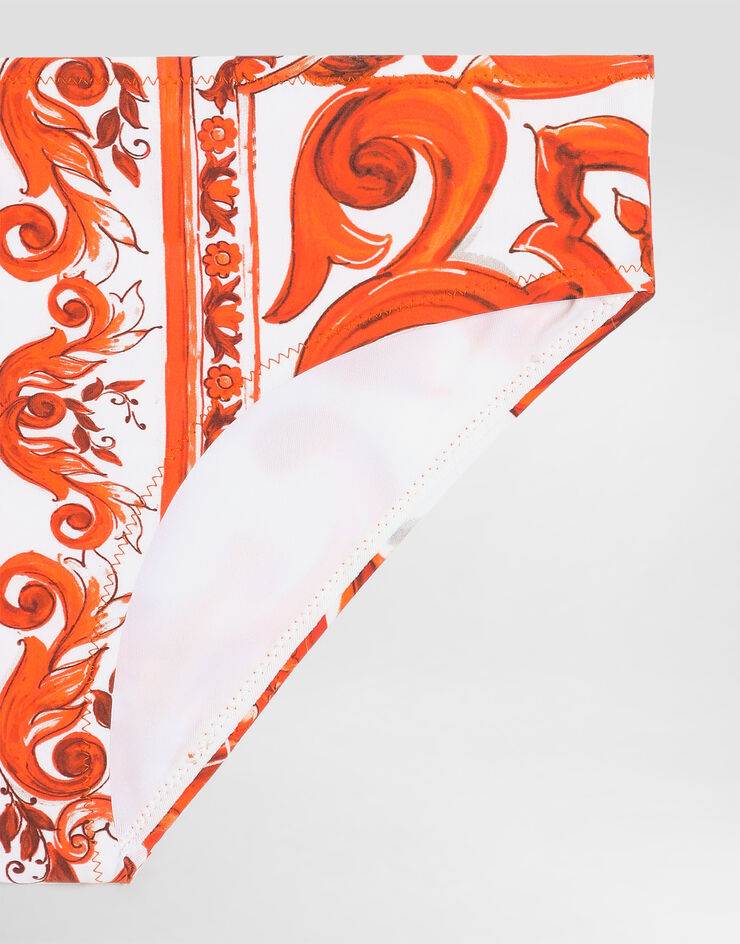 Dolce & Gabbana Majolica-print two-piece swimsuit Multicolor L5J881ON0GU
