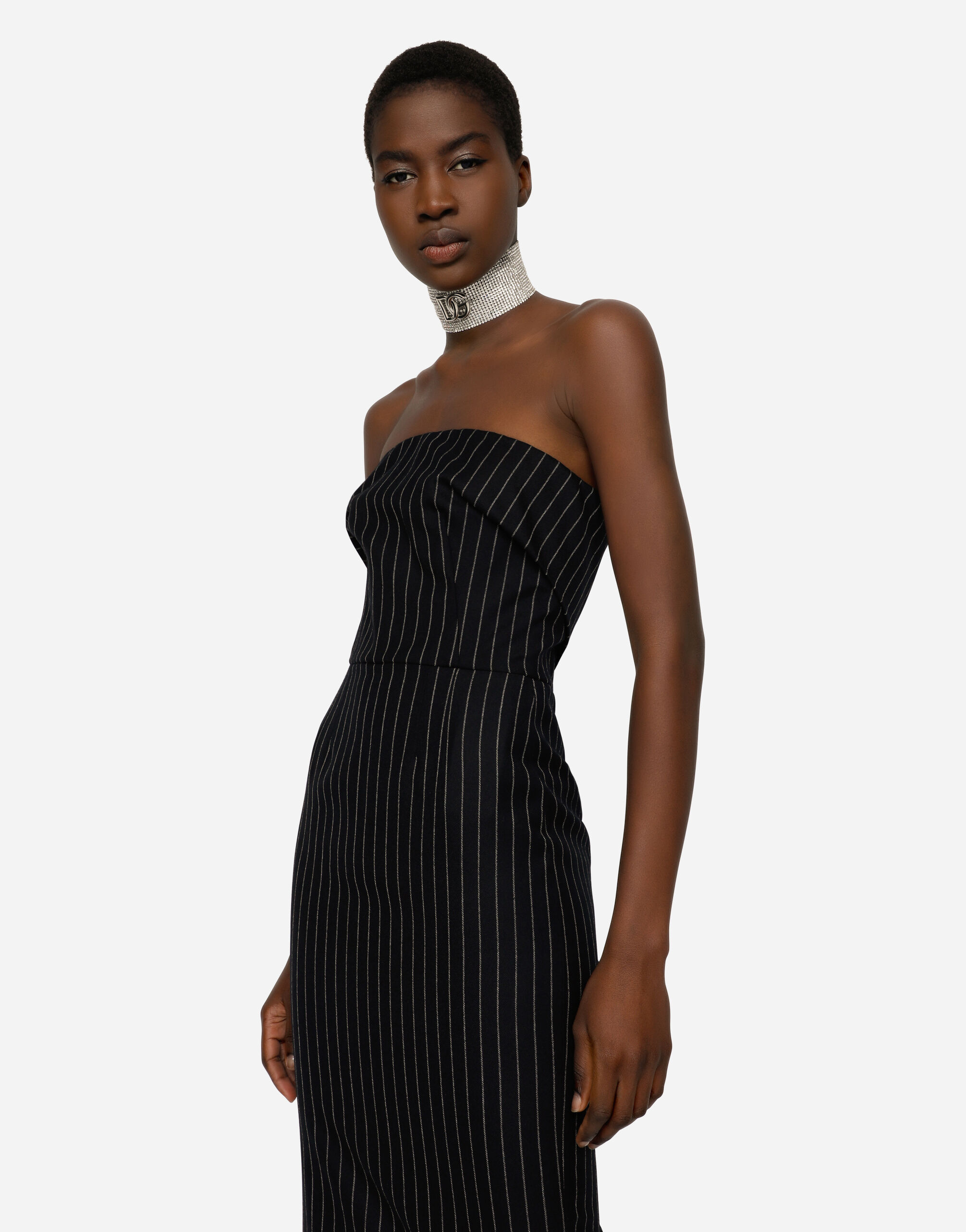 Dolce gabbana striped dress outlet