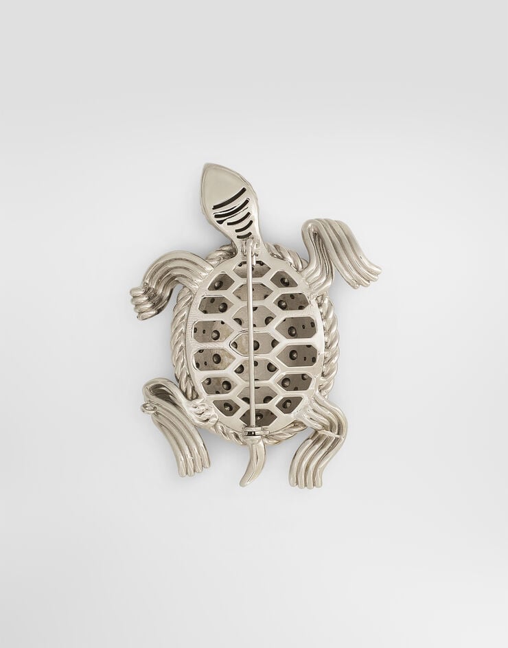 Dolce & Gabbana Sartoria turtle-shaped brooch Dolce & Gabbana Sartoria turtle-shaped brooch Silver WPS1A4W1111