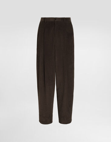 Dolce & Gabbana Velvet trousers Brown GP16NTFUWEQ