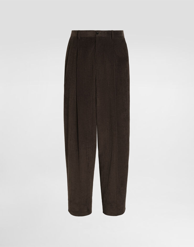Dolce & Gabbana Velvet trousers Dolce & Gabbana Velvet trousers Brown GP16NTFUWEQ