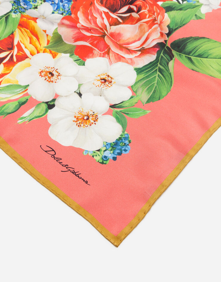 Dolce & Gabbana Twill foulard with mixed floral print 70 x 70cm- 275 x 275 inches ESTAMPADO DE FLORES FN092RGDS50