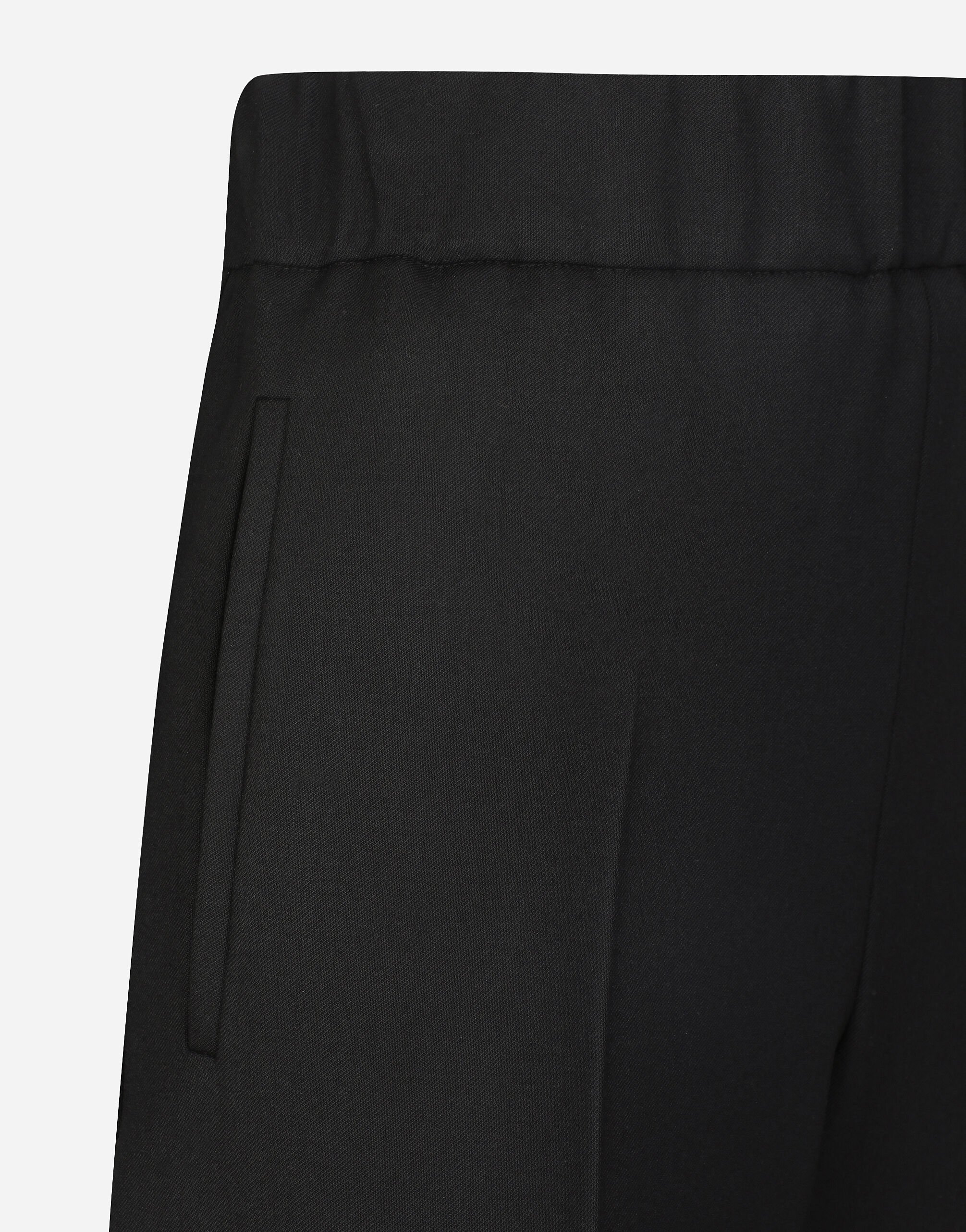 【Dolce&Gabbana】ストレッチ ウールツイル フレアパンツ ブラックのウィメンズ ストレッチ ウールツイル フレアパンツ