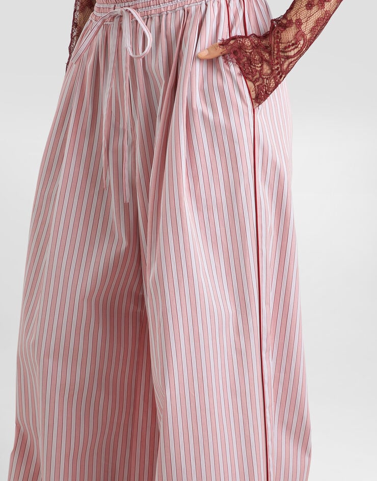 Dolce & Gabbana Striped poplin trousers Dolce & Gabbana Striped poplin trousers Multicolor FTDJETFR517