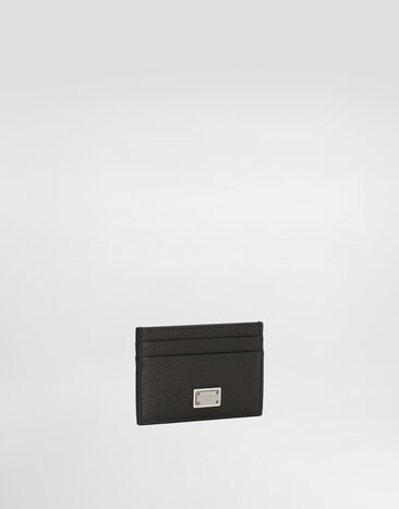 Dolce & Gabbana حافظة بطاقات من جلد عجل دوفين رمادي BP0330AG219