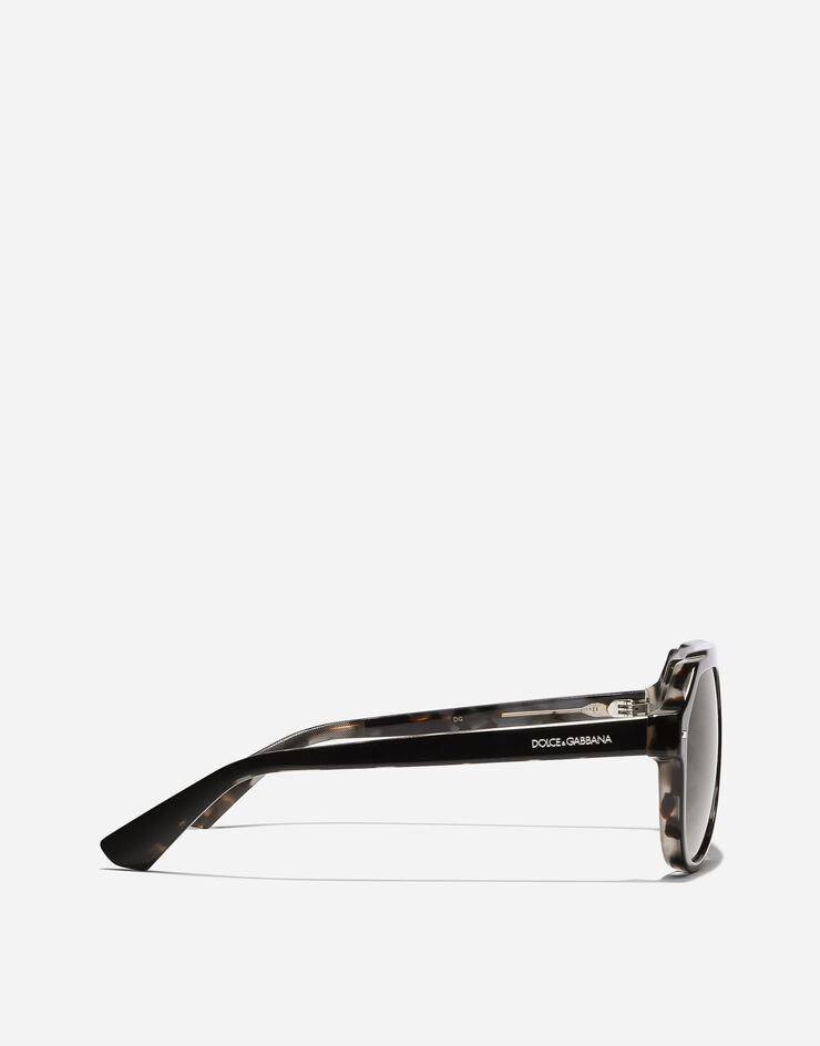 Dolce & Gabbana Sonnenbrille Lusso Sartoriale Schwarz VG445AVP387
