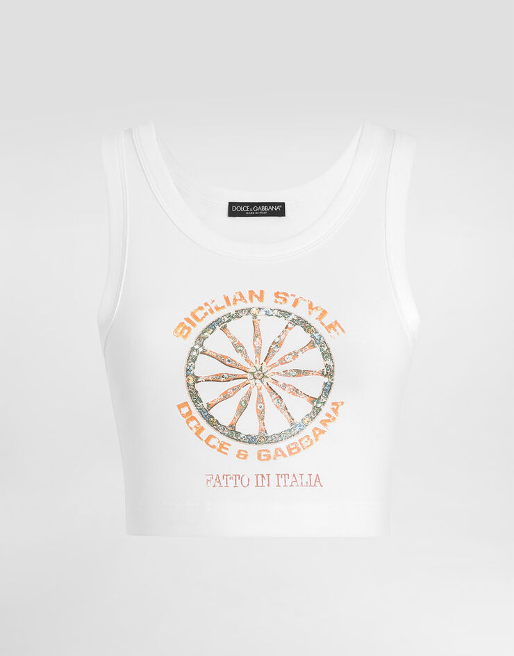 Dolce & Gabbana توب من جيرسي White F8W40TGDDVM