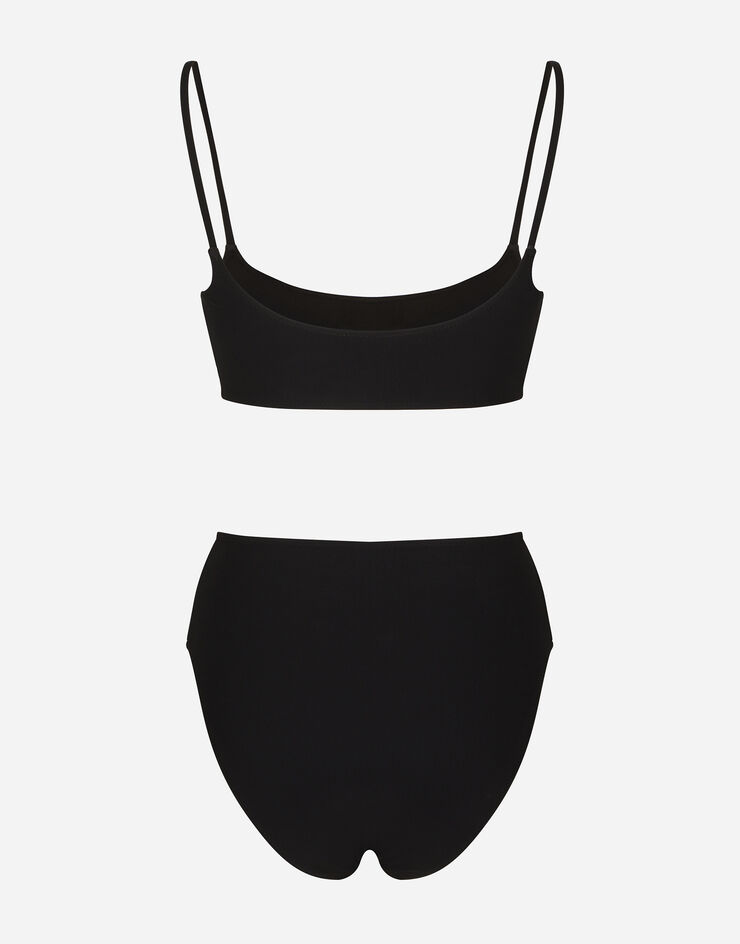 BRASSIERE+SLIP ALTO in Black for