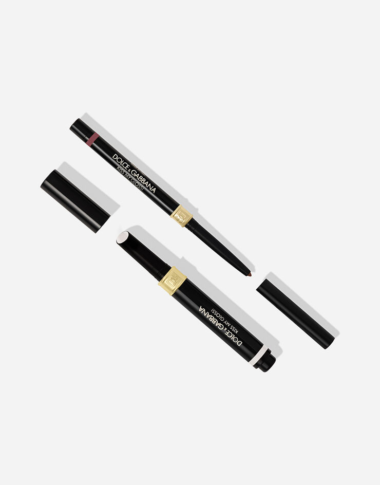 Dolce & Gabbana Kiss My Gloss! 04 Gossip - Burgundy  liner and transparent pink gold duochrome gloss MKUPLIP0016