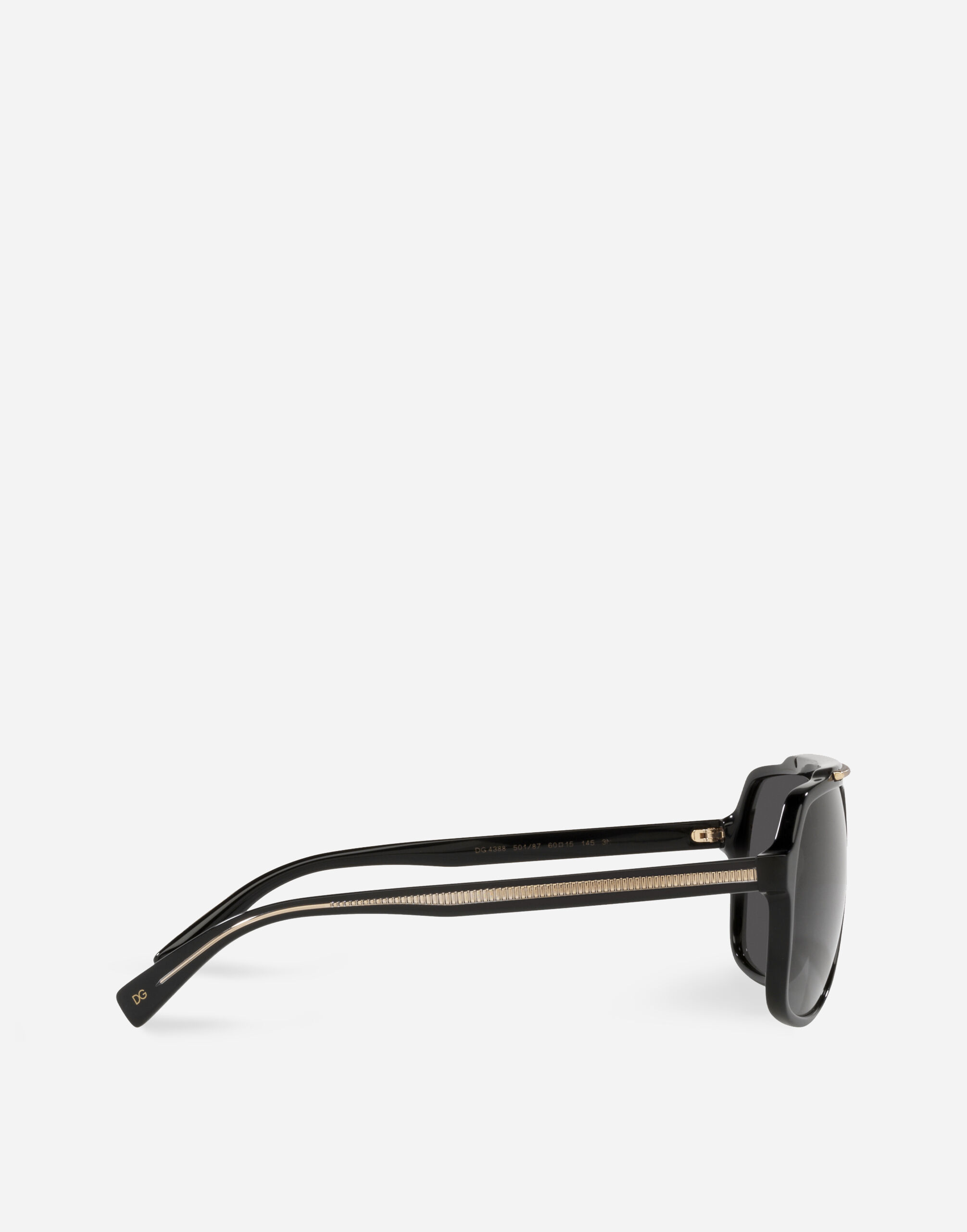 Gros grain sunglasses in Black for Men | Dolce&Gabbana® US