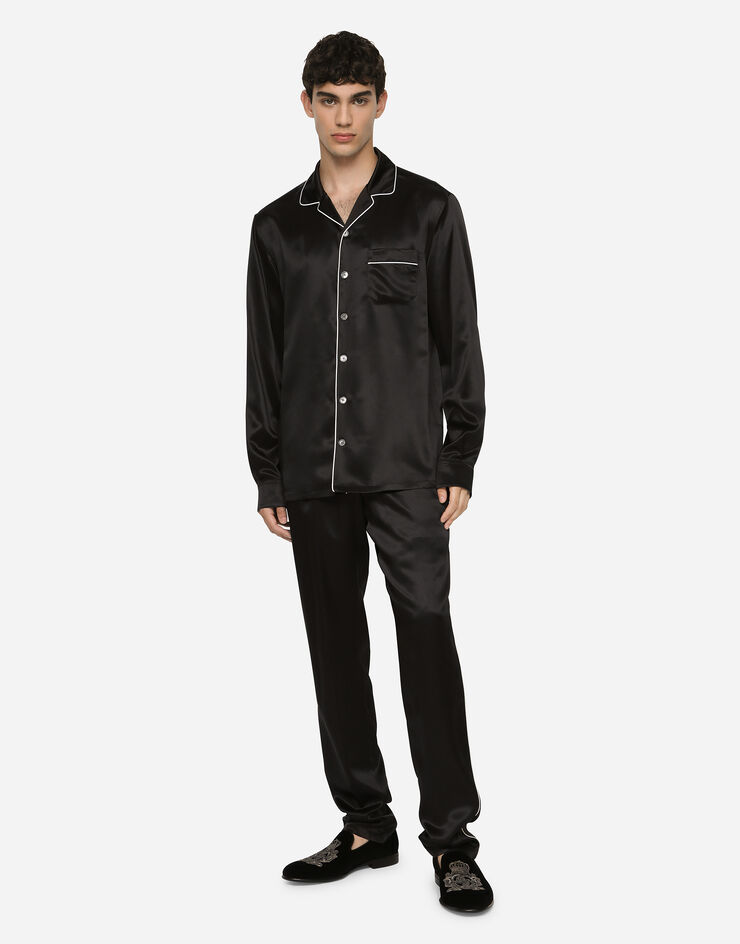 Dolce & Gabbana 真丝睡衣 黑 G5EM2TFU1AU