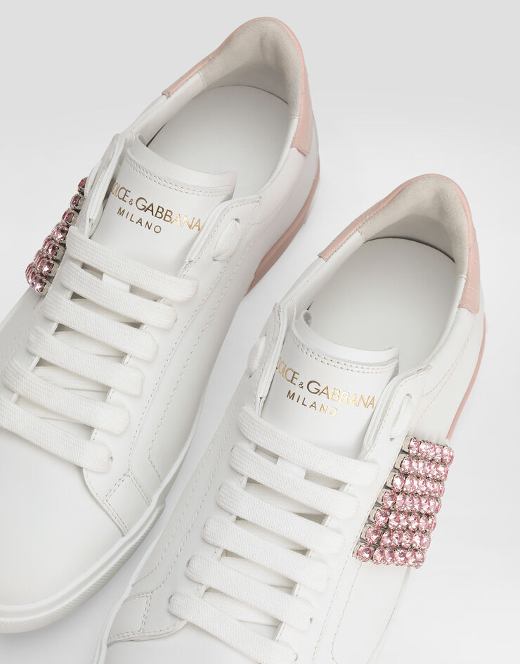 Dolce & Gabbana Calfskin Portofino Vintage sneakers White CK2311A6N63