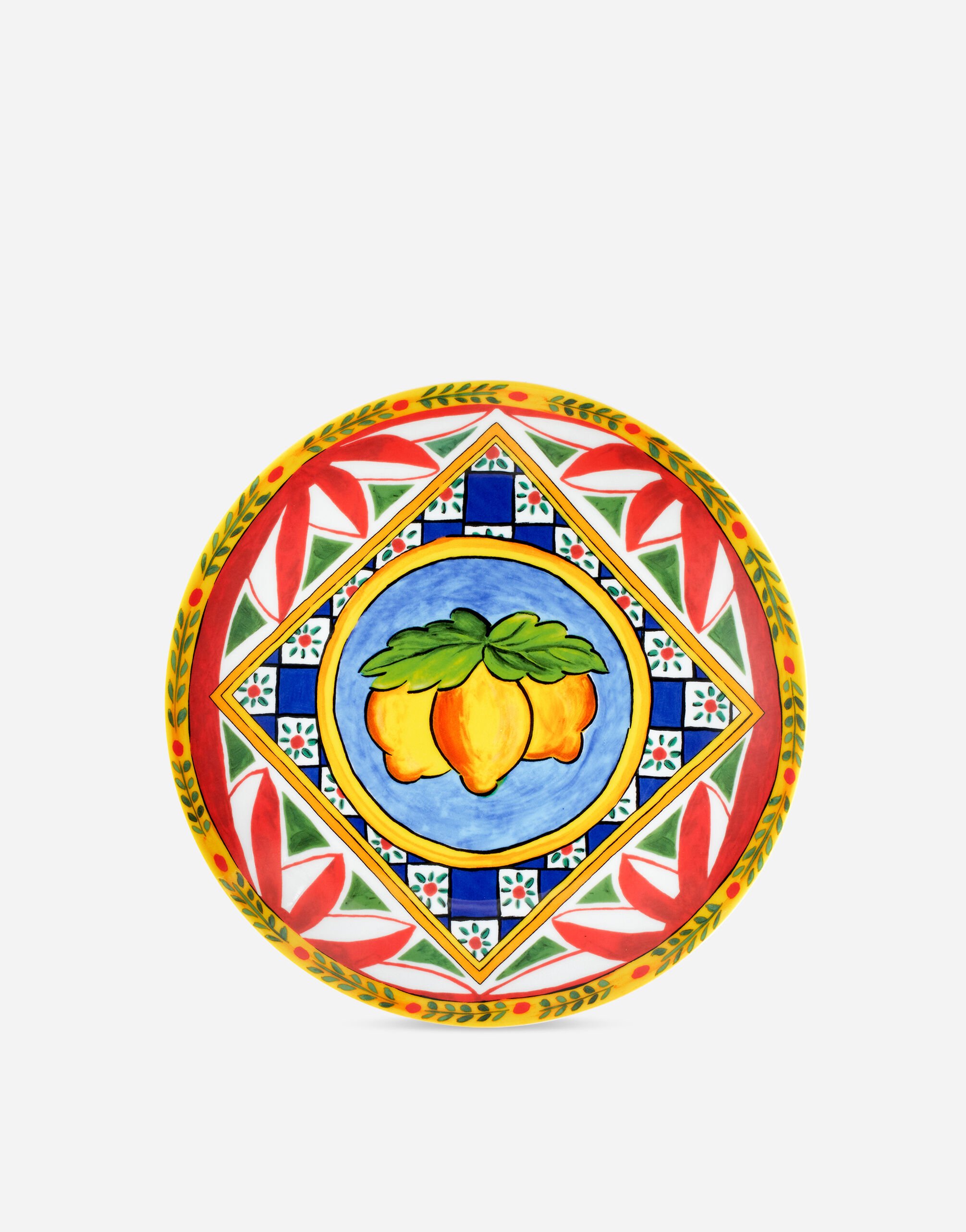 Set 2 Porcelain Dinner Plates in Multicolor | Dolce&Gabbana® US