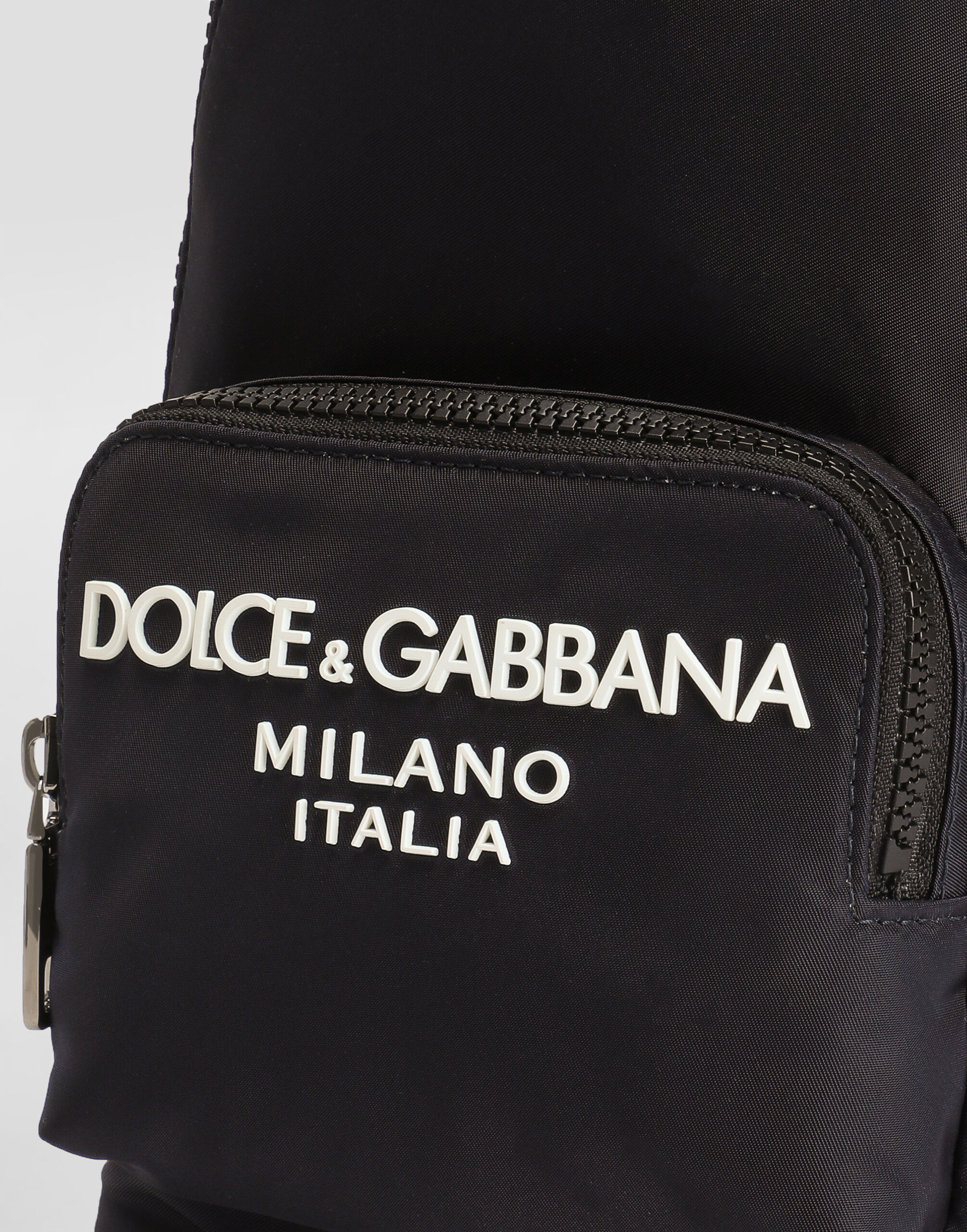 ブルーのメンズ クロスボディバックパック ナイロン