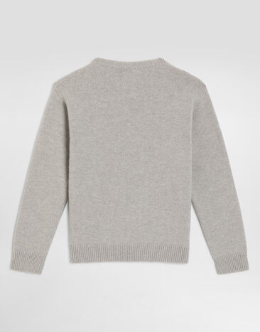 Dolce & Gabbana Knit pullover with logo  L4KWE2JDVH0