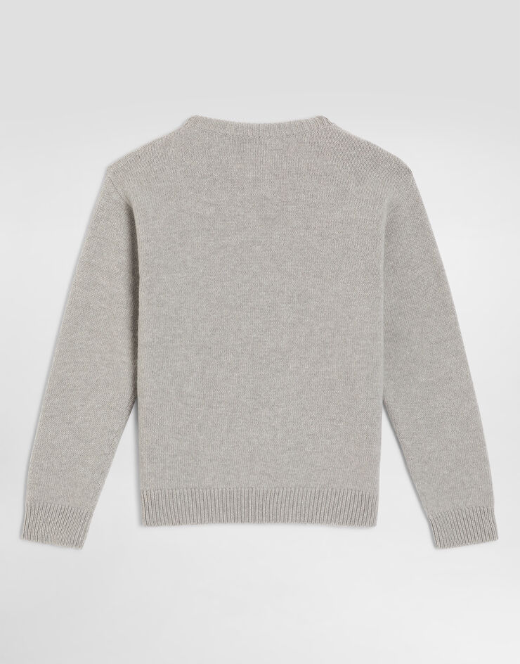 Dolce & Gabbana Knit pullover with logo  L4KWE2JDVH0