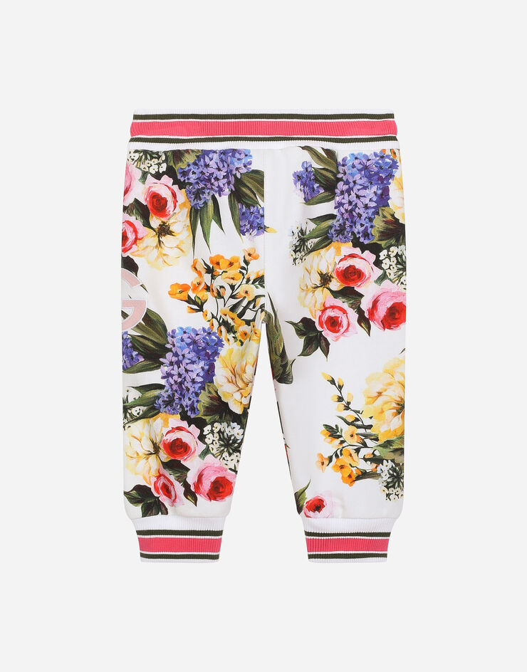 Dolce & Gabbana Pantaloni jogging in jersey stampa giardino Stampa L2JPC9HS7OJ
