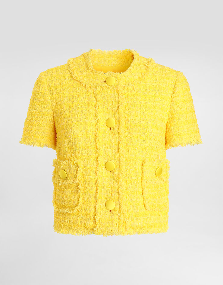 Dolce & Gabbana Tweed jacket Yellow F2JBLTHJMRM