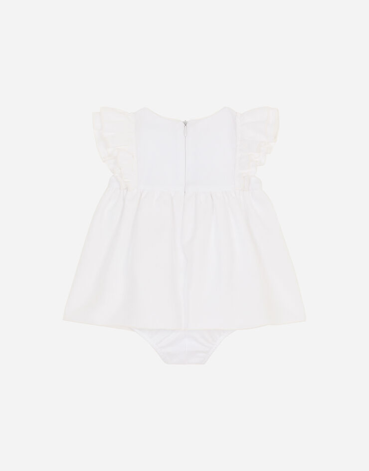 Dolce & Gabbana Short jersey and piqué dress White L22DY0G7BNE