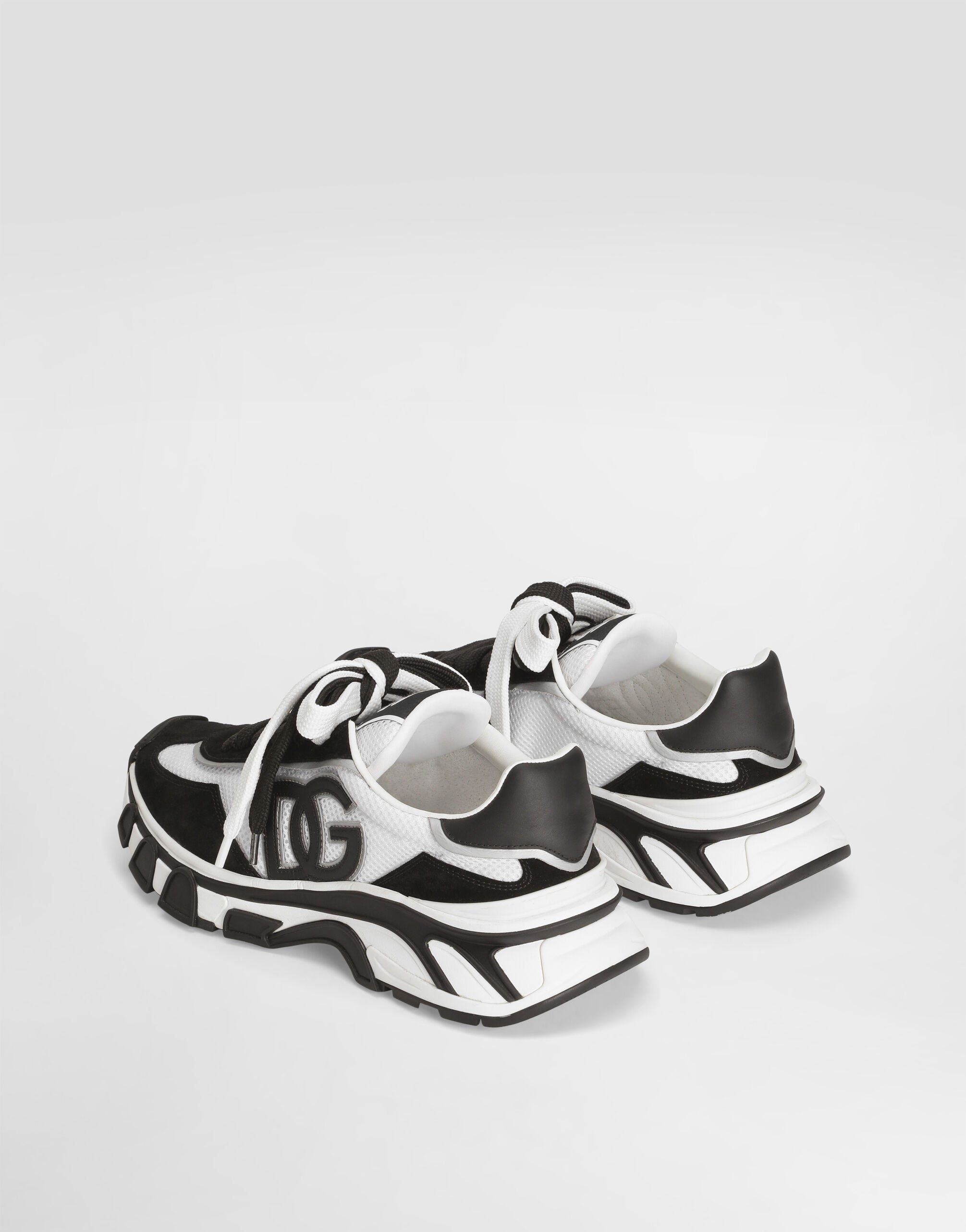 DG country road nylon and leather sneakers in Multicolor for Men