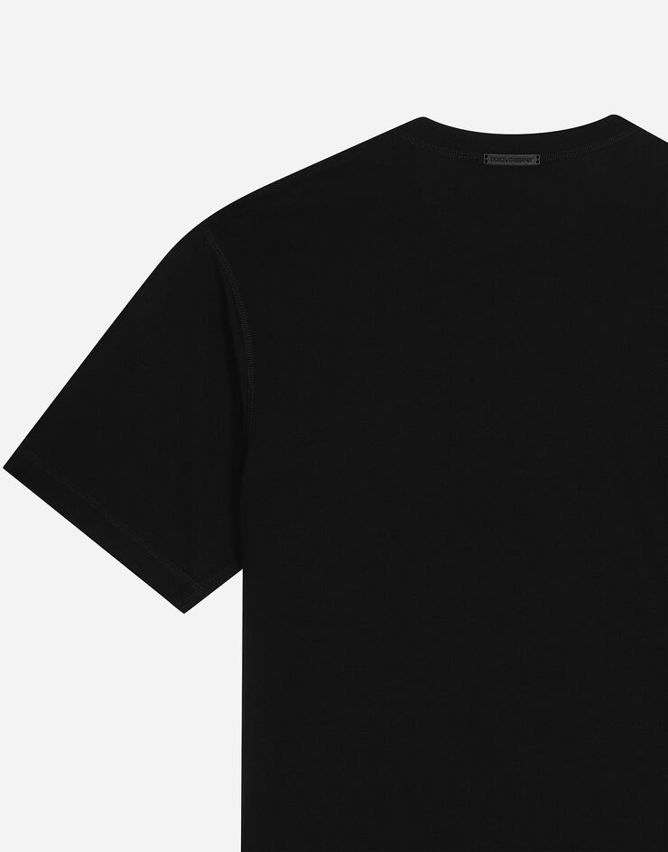 Dolce & Gabbana T-shirt en coton à imprimé logo DG Noir G8PN9TG7NPV