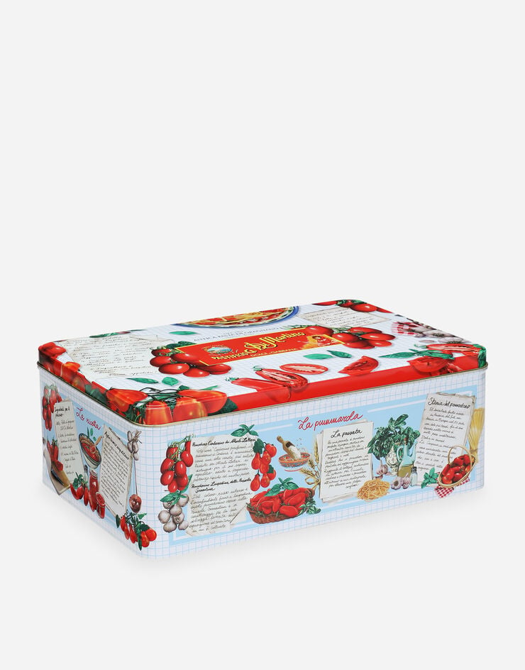 Dolce & Gabbana La Pummarola - Gift Box con una selezione di formati di Pasta di Gragnano Igp, 2 lattine di Pomodorino Corbarino e un grembiule Dolce&Gabbana - PS8000RES10