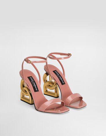 Dolce & Gabbana Sandalia 3.5 de charol Rosa CR1175A1471