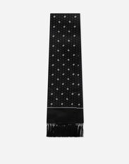 Dolce & Gabbana Silk scarf with DG logo print Multicolor GXM11TJEMA4