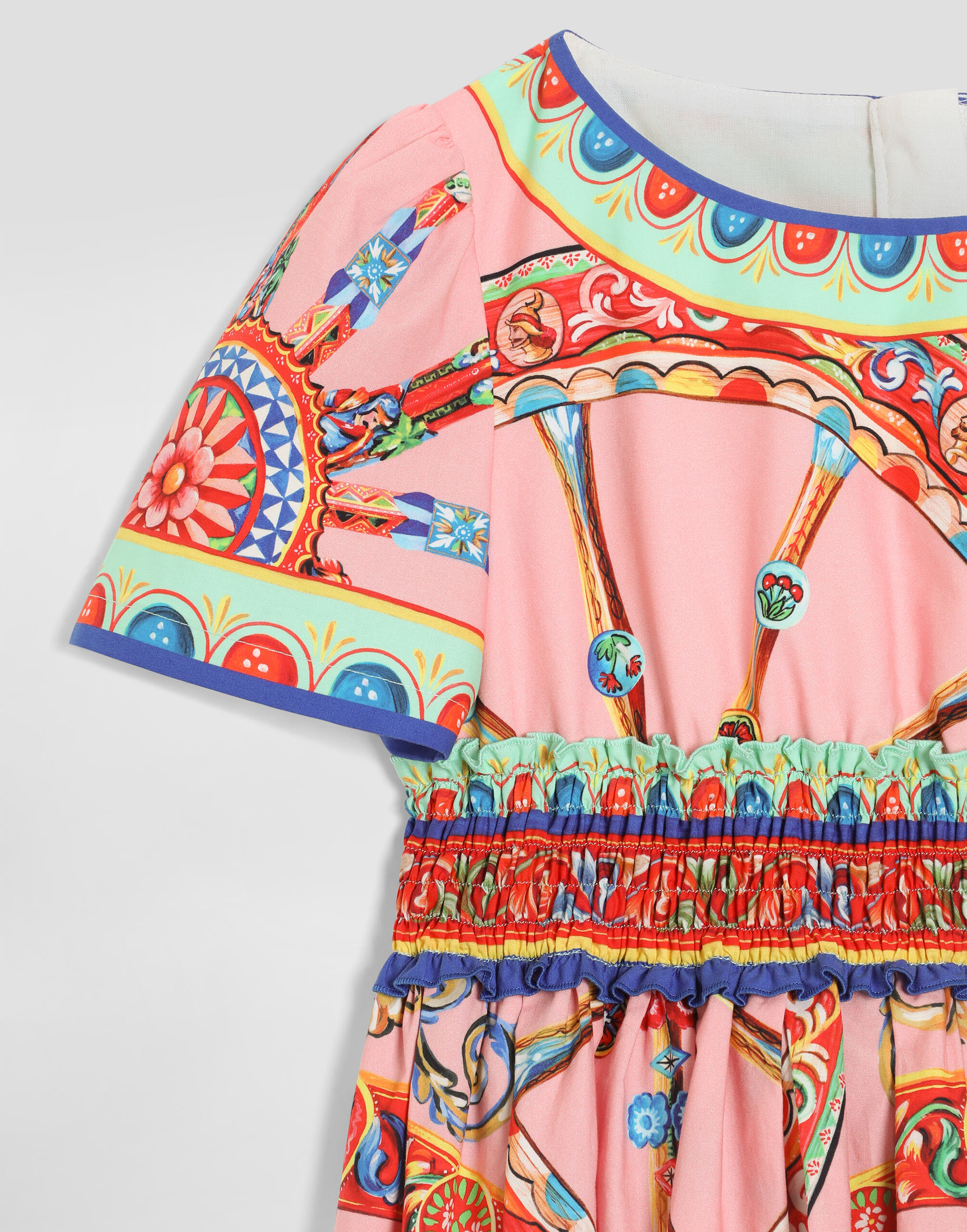 Dolce & Gabbana ワンピース　7-8歳 Carretto-print poplin dress