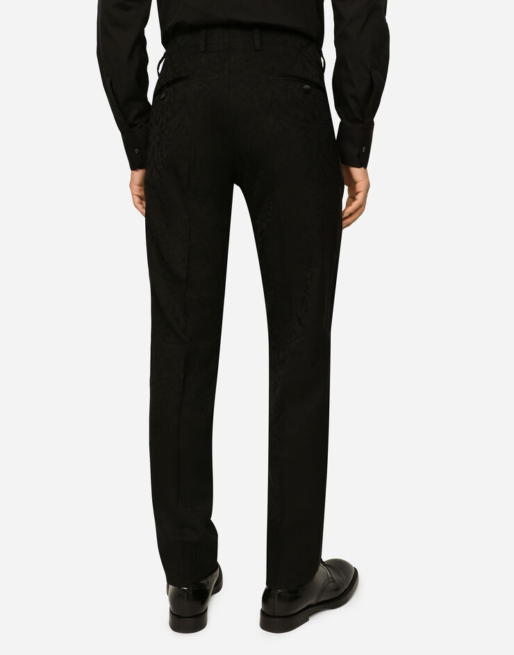 Dolce & Gabbana Wool jacquard Martini-fit tuxedo suit Black GKPFMTFJBAI