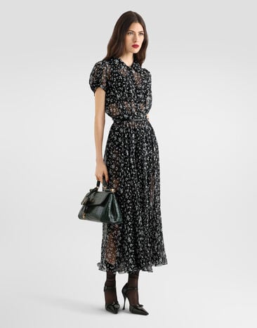 Dolce & Gabbana Floral-print chiffon dress Dolce & Gabbana Floral-print chiffon dress Multicolor F632WTIS169