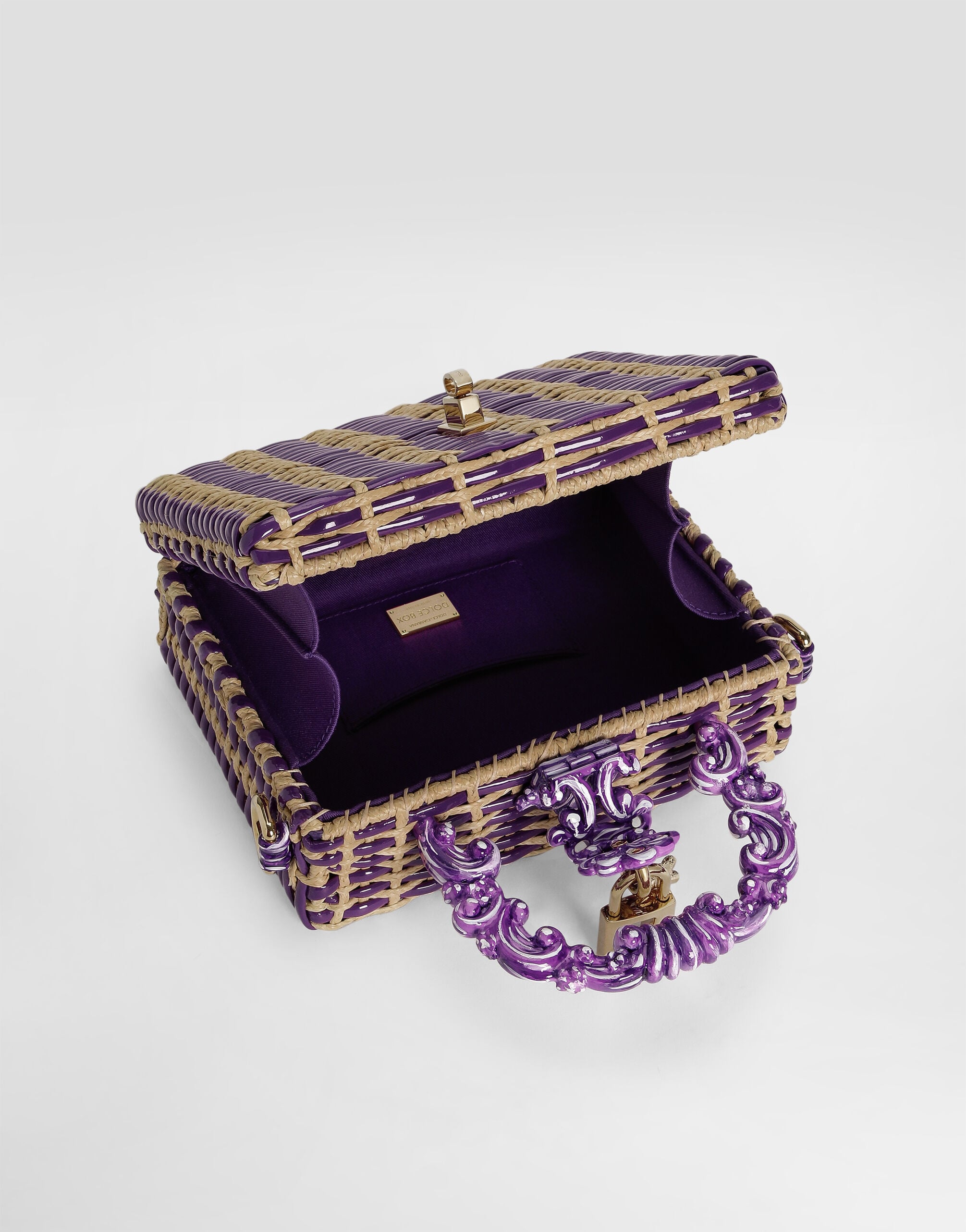 Woven dolce Box handbag in Multicolor for Women | Dolce&Gabbana® US