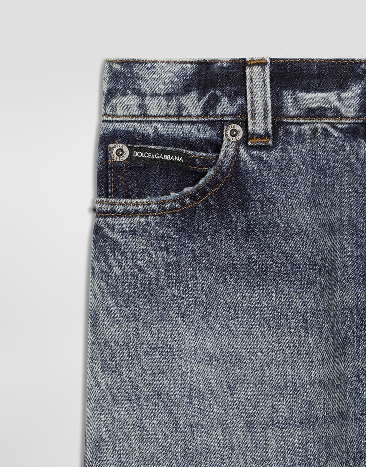Dolce & Gabbana Pantalones de cinco bolsillos en denim Blue L42F93LDE10
