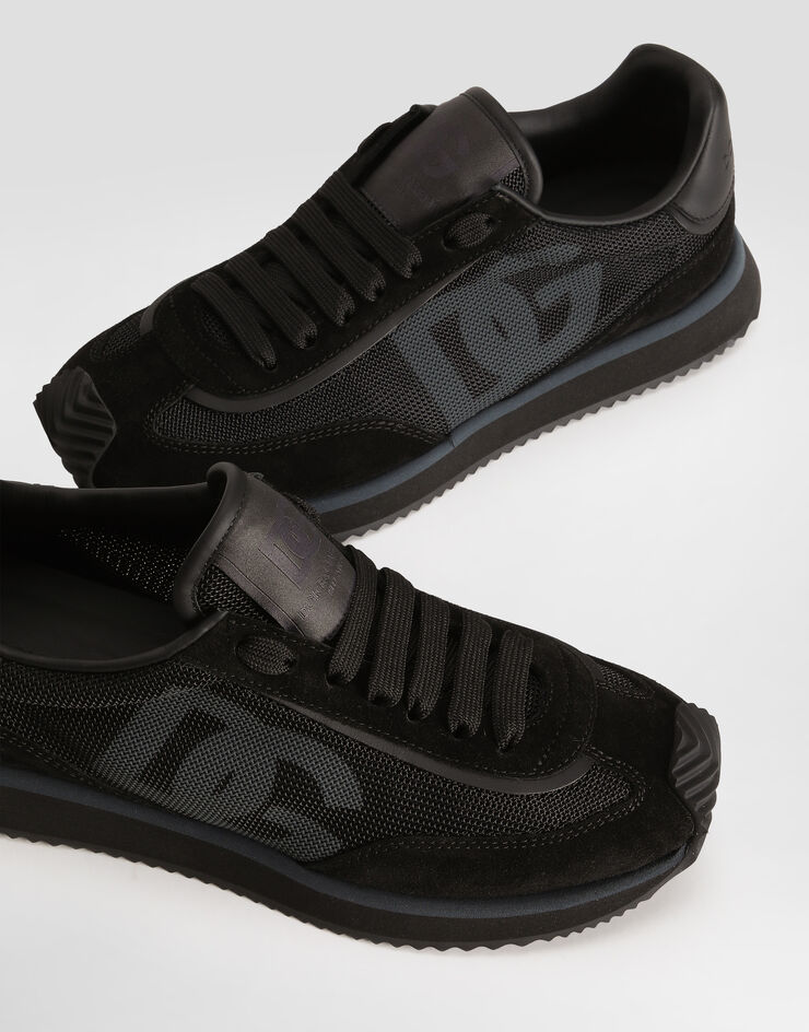 Dolce & Gabbana Mixed-material DG CUSHION sneakers Black CS2288A5355