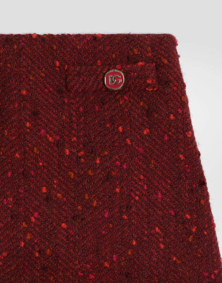 Dolce & Gabbana Chevron bouclé skirt Dolce & Gabbana Chevron bouclé skirt Multicolor L56I15FCZAU