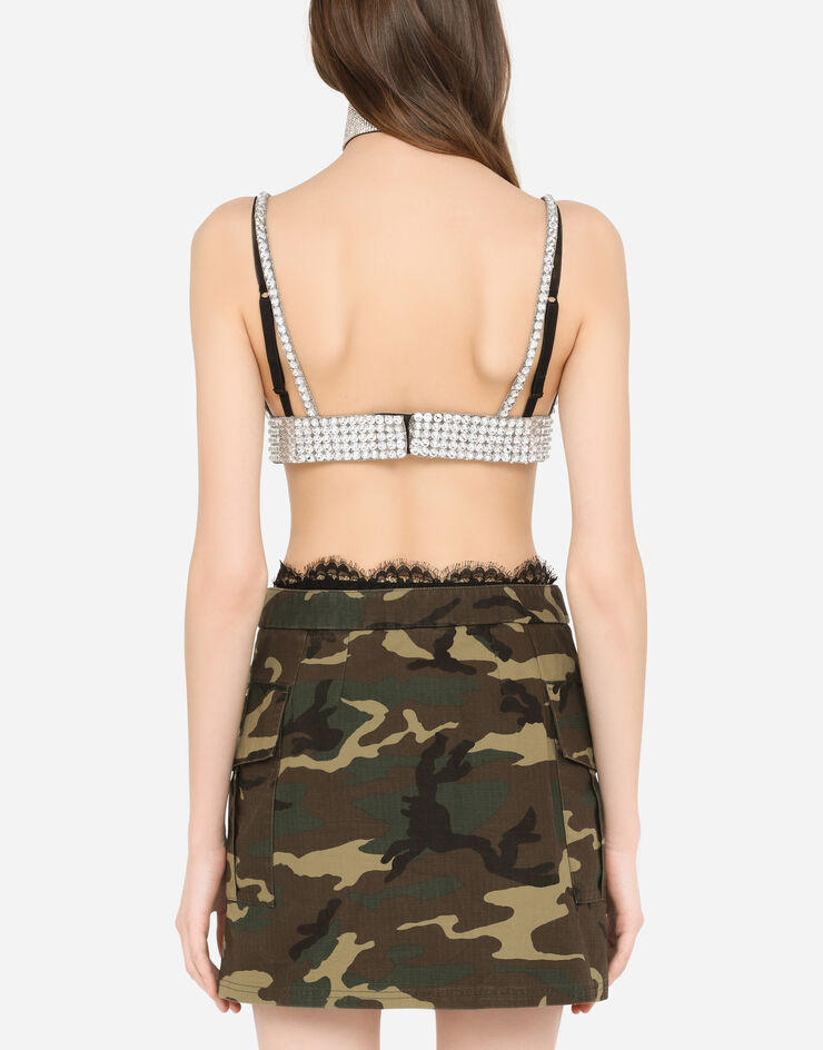 Dolce & Gabbana Crystal mesh top Cristal F75N6ZGDABH