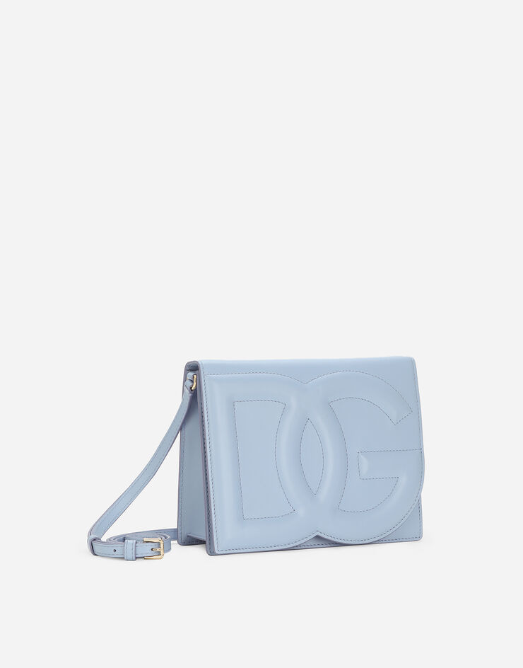 Dolce & Gabbana حقيبة كروس بودي DG Logo أزرق فاتح BB7287AW576