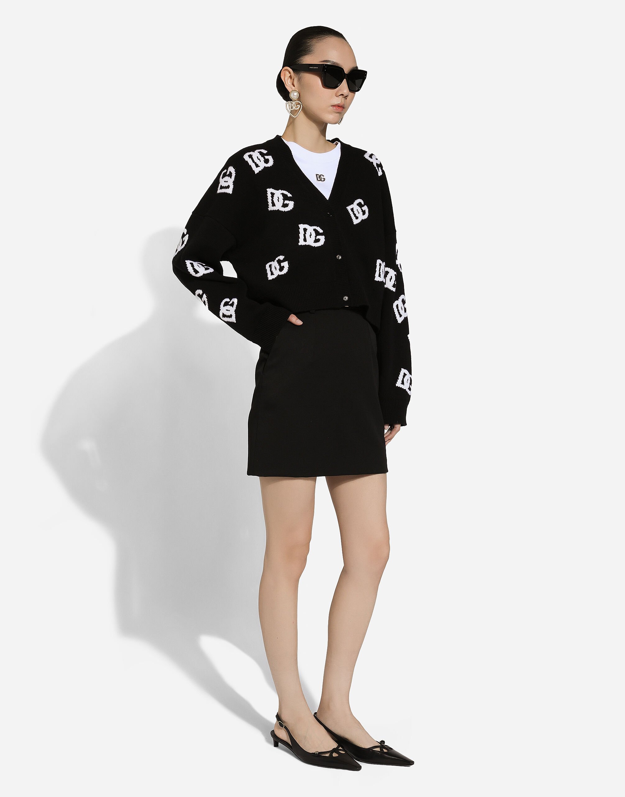 【Dolce & Gabbana】DGロゴジャカードラウンドネックセーター Dolce & Gabbana】DGロゴ ジャカードラウンドネックセーター