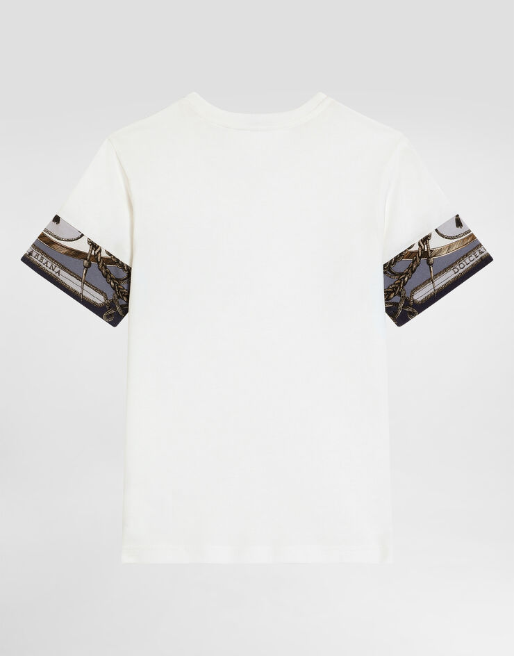 Dolce & Gabbana Jersey t-shirt with cargo-print details Multicolor L4JTJVII7JW