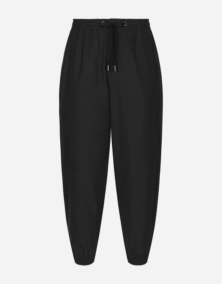 Dolce & Gabbana Pantalon de jogging en coton Noir GP0D4TFU5PY
