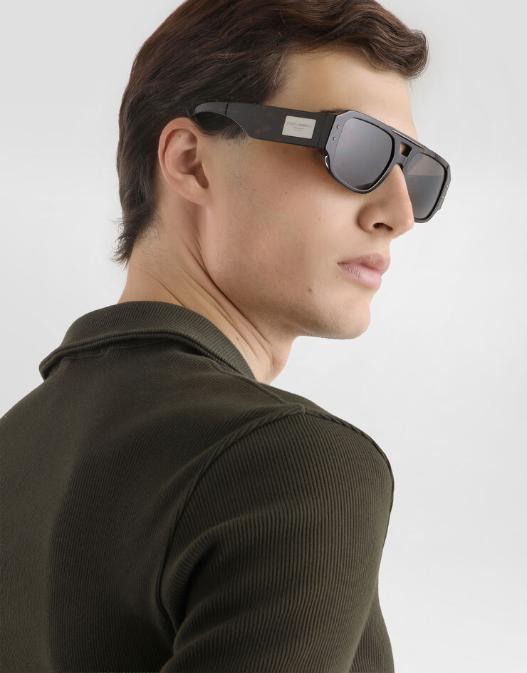 Dolce & Gabbana Cotton interlock polo t-shirt Brown G8SR0TFUGFJ