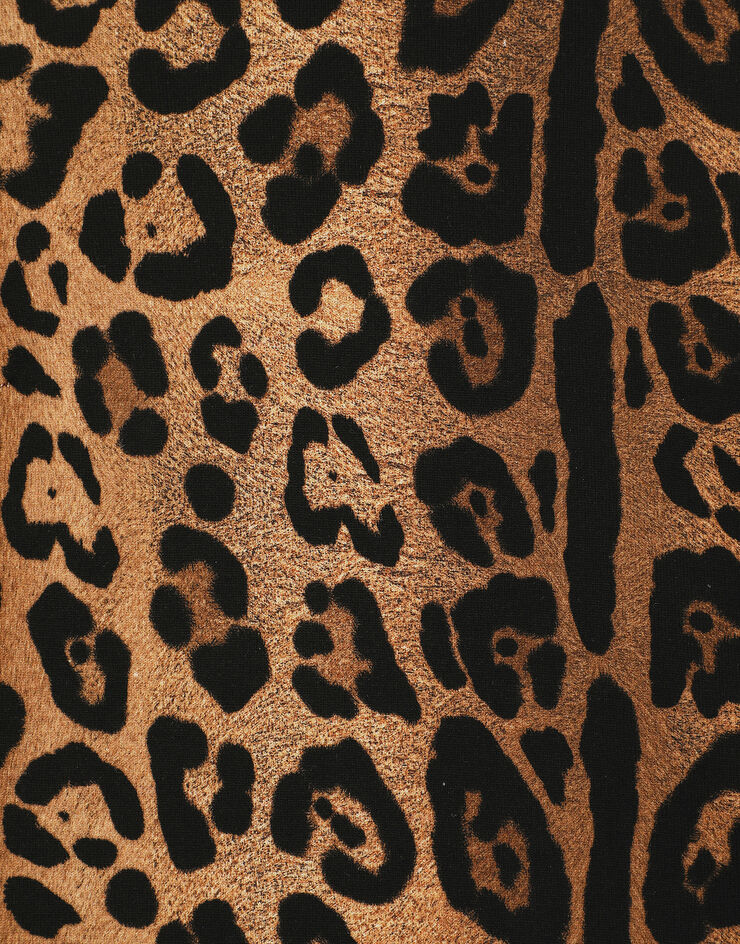 Dolce & Gabbana Short-sleeved leopard-print Crespo T-shirt Print I8502WHS7OF