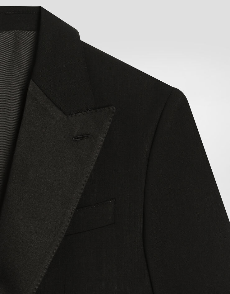Dolce & Gabbana Single-breasted sicilia wool jacket Black G2PQ4TFUBGC