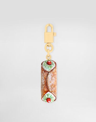 Dolce & Gabbana Llavero con colgante Cannolo Multicolor BI3412AM256