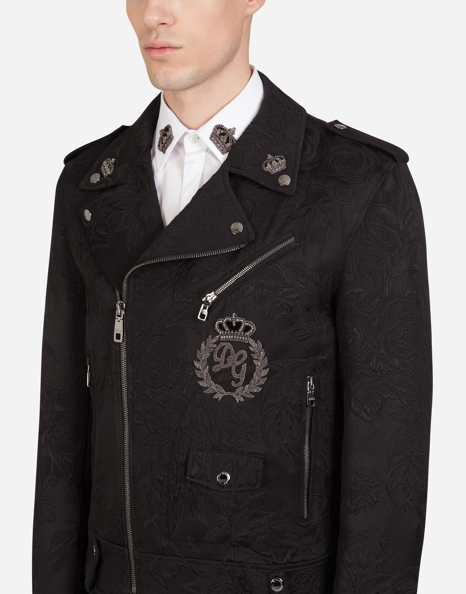 Jacket with patch