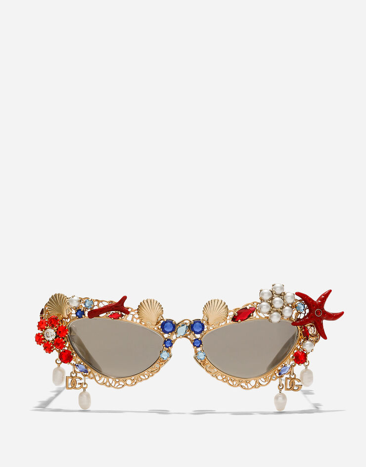 Dolce & Gabbana نظارة شمسية كابري ذهبي VG2313VM25A