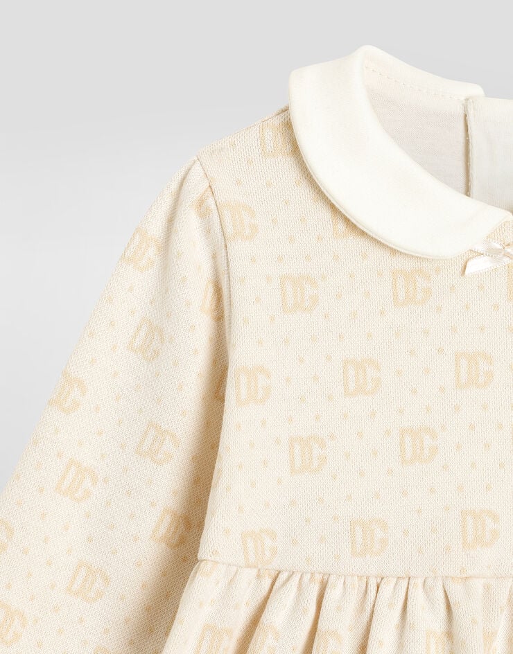 Dolce & Gabbana DG Jacquard and polka dot dress Multicolor L2JDB3FJ7EA