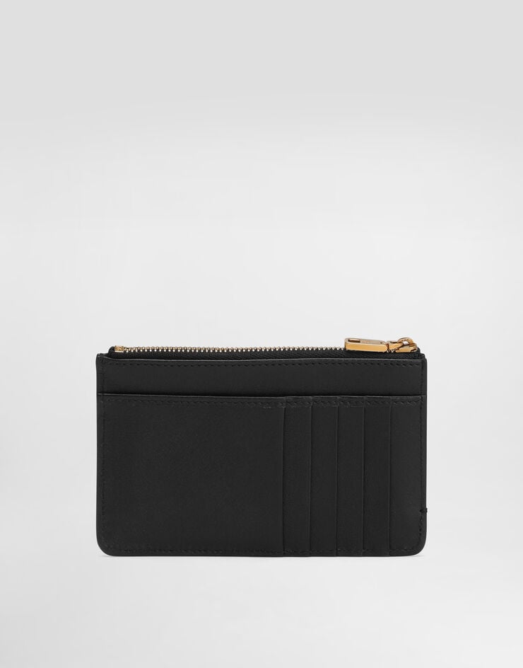 Dolce & Gabbana Plongé calfskin card holder Black BI1261A9S25