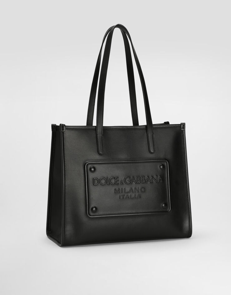 Dolce & Gabbana 小牛皮中号购物袋 黑 BM2304AG218
